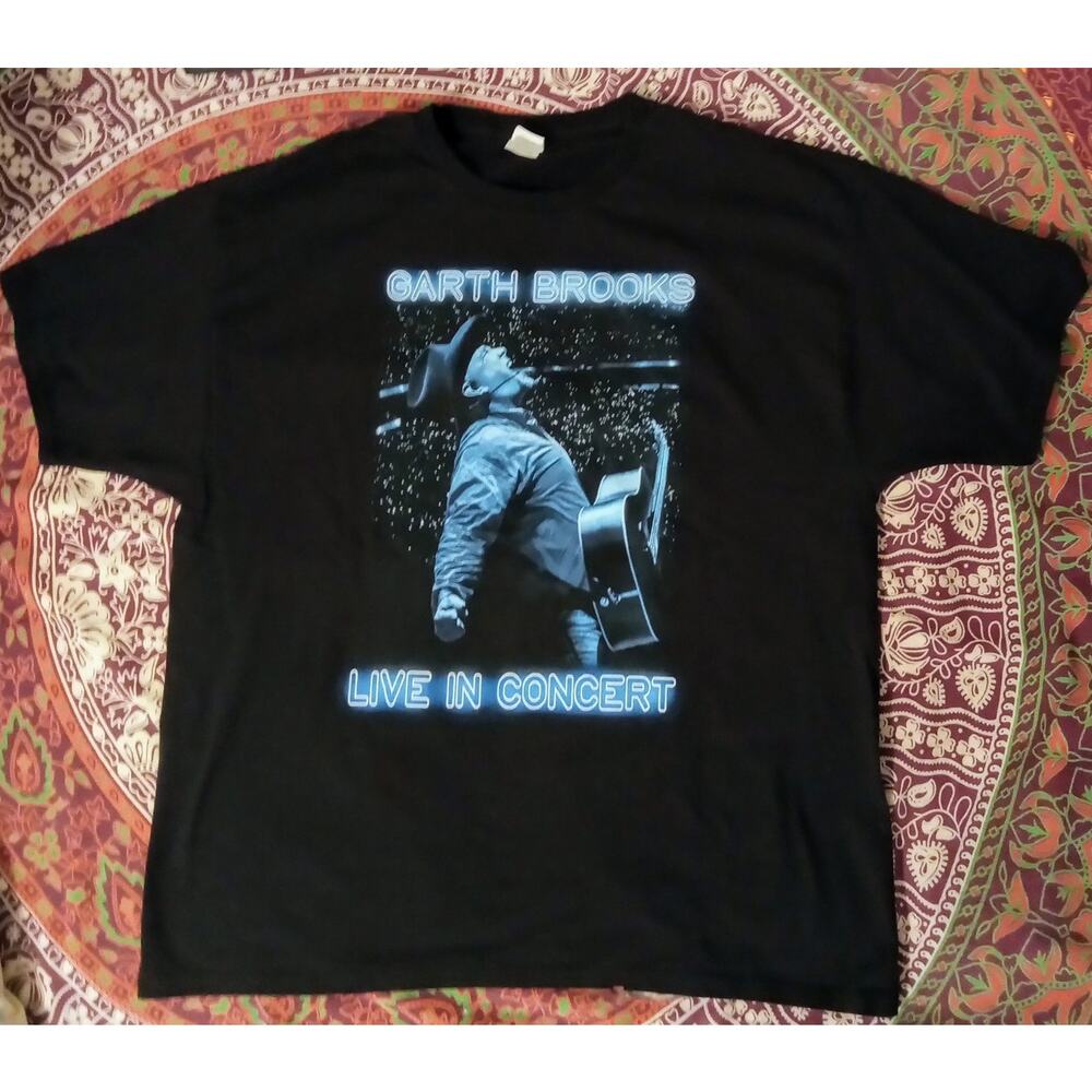 Garth Brooks All Day Long Tour Country Music Vintage Graphic Concert Tee SZ XXL